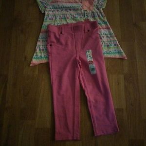 NWT 2T girls knit top and pants